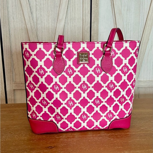 Dooney & Bourke Sanibel Richmond Shopper in hot pink. - Picture 2 of 10